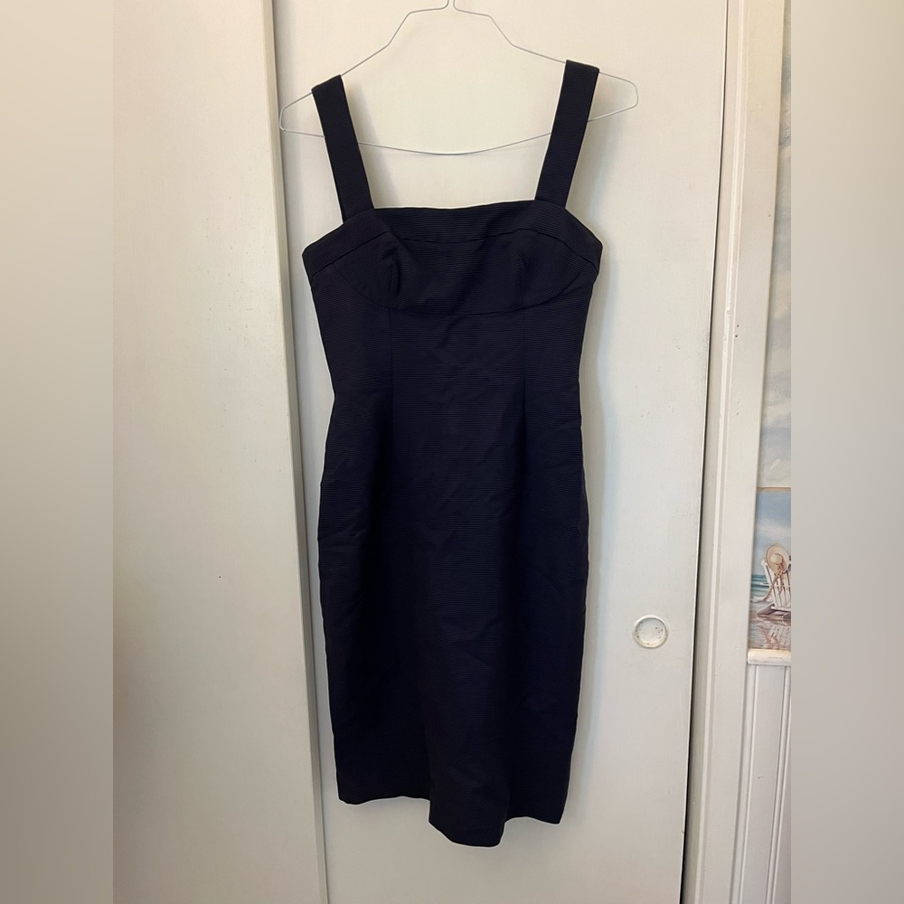 Gio’Guerreri Navy Blue Ribbed Dress